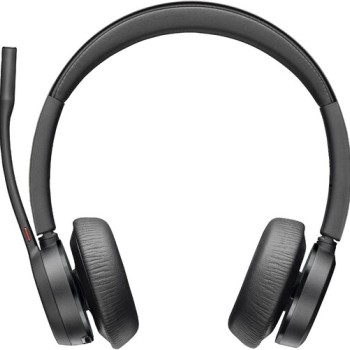 Diadema Poly Voyager 4320 - Inalámbrico - Micrófono - Negro - Certificado para Microsoft Teams - 77Z30AA