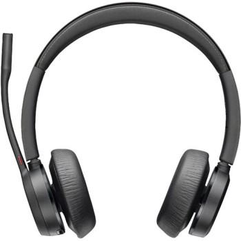 Diadema Poly Voyager 4320 - Inalámbrico - Micrófono - Negro - Certificado para Microsoft Teams - 77Z30AA
