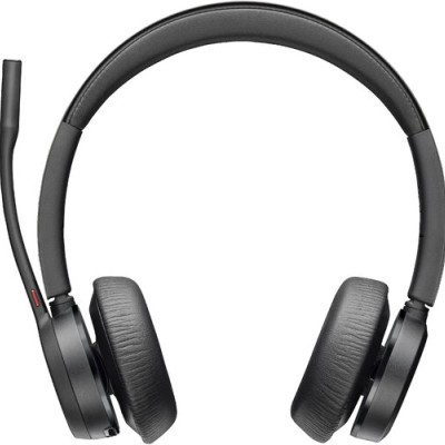 Diadema Poly Voyager 4320 - Inalámbrico - Micrófono - Negro - Certificado para Microsoft Teams - 77Z30AA