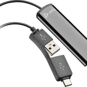 Adaptador Poly DA75 - USB A / USB C a QD - 786C6AA Adaptador Poly DA75 - USB A / USB C a QD - 786C6AA