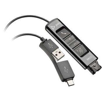Adaptador Poly DA85 - USB a QD - Negro - 786C7AA