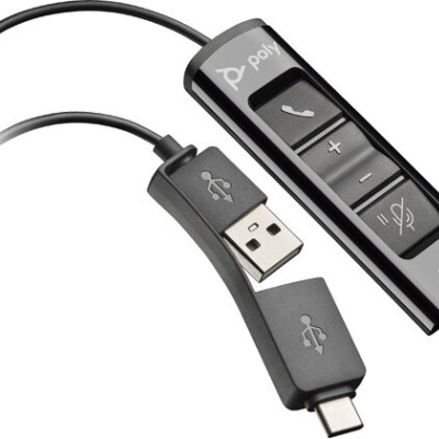 Adaptador Poly DA85 - USB a QD - Negro - 786C7AA