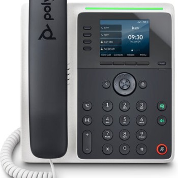 Teléfono IP Poly Edge E220 - 4 Líneas, Pantalla 2.8", PoE, Bluetooth 5.0 - Modelo 82M87AA