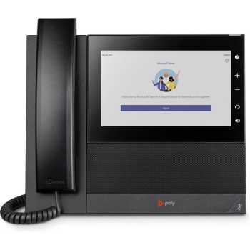 Teléfono IP Poly CCX 600 - 24 Líneas - Altavoz - Negro - Certificado para Microsoft Teams - 82Z84AA