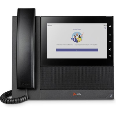 Teléfono IP Poly CCX 600 - 24 Líneas - Altavoz - Negro - Certificado para Microsoft Teams - 82Z84AA