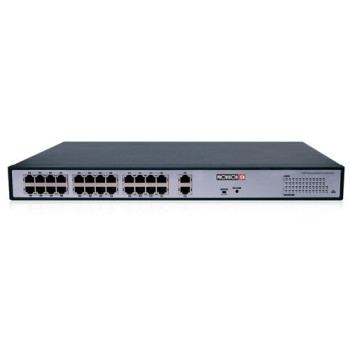 Switch Provision-ISR 24 Puertos PoE Fast Ethernet con 2 Uplink Modelo POES-24300C+2G
