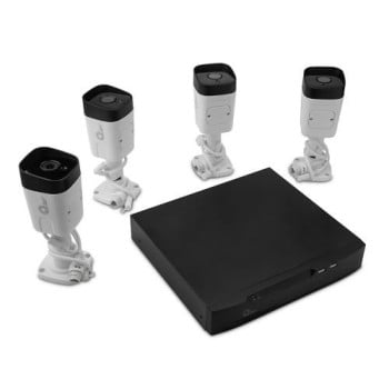 Kit de Vigilancia QIAN QET-N0854 - NVR 8 Canales - 4 Cámaras - 5MP - QET-N0854