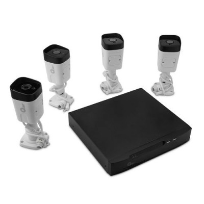 Kit de Vigilancia QIAN QET-N0854 - NVR 8 Canales - 4 Cámaras - 5MP - QET-N0854