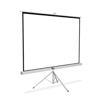 Pantalla de Proyección QIAN DIBAN QDP-69602 - 100" - 177 x 177cm - 0.35mm - Con Tripié - Blanca Mate - QPD-69602