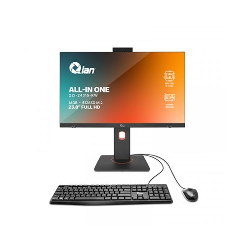 PC Todo en Uno QIAN 23.8 pulgadas Full HD Intel Core i3-1115G4 16GB RAM 512GB SSD Windows 11 Pro Modelo QZI-24315-KW
