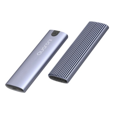 Gabinete Quaroni EM2TL1 - M.2 - USB-C - SSD - Plata - EM2TL1
