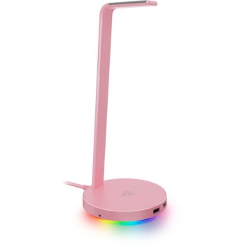Base para Diadema Razer Station V2 Chroma - 2xUSB - RGB - Rosa - RC21-01510200-R3M1