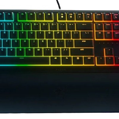 Teclado Gamer Razer Ornata V3 - Alámbrico - USB - Multimedia - RGB - Bajo Perfil - RZ03-04471100-R311