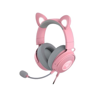 Diadema Gamer Razer Kraken Kitty V2 Pro - Alámbrico - Micrófono - RGB - Rosa - RZ04-04510200-R3U1