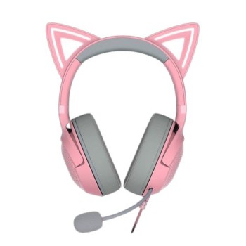 Diadema Gamer Razer Kraken Kitty V2 USB con Micrófono - Rosa Cuarzo - RZ04-04730200-R3U1 Diadema Gamer Razer Kraken Kitty V2 USB con Micrófono - Rosa Cuarzo - RZ04-04730200-R3U1
