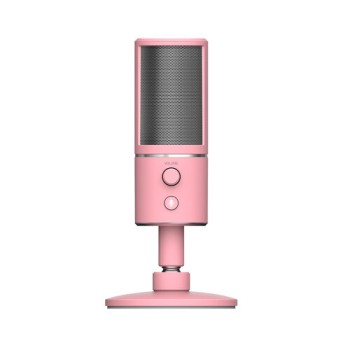 Micrófono Razer Seiren X - Alámbrico - USB - Rosa Cuarzo - RZ19-02290300-R3M1