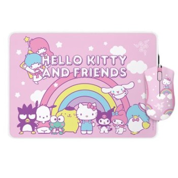 Kit Gamer Razer Hello Kitty and Friends Edition - Mouse DeathAdder Essential - Mousepad Goliathus - Alámbrico - RZ83-03850100-B3M1 Kit Gamer Razer Hello Kitty and Friends Edition - Mouse DeathAdder Essential - Mousepad Goliathus - Alámbrico - RZ83-03850100-B3M1