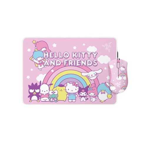 Kit Gamer Razer Hello Kitty and Friends Edition - Mouse DeathAdder Essential con Mousepad Goliathus - Modelo RZ83-03850100-B3M1