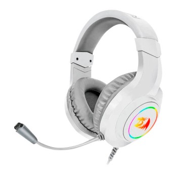 Diadema Gamer REDRAGON Hylas H260 - Alámbrico - Micrófono - RGB - Blanco - H260W-RGB