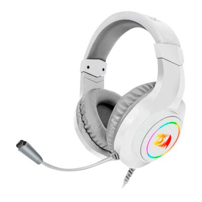 Diadema Gamer REDRAGON Hylas H260 - Alámbrico - Micrófono - RGB - Blanco - H260W-RGB
