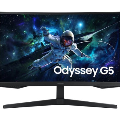 Monitor Gamer Samsung Odyssey G5 G55C - 27" - QHD - 165 Hz - HDMI - DisplayPort - Curvo - LS27CG552ELXZX