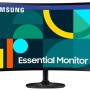 Monitor Samsung Essential S3 - 27" - Full HD - HDMI - VGA - Curvo - LS27D360GALXZX