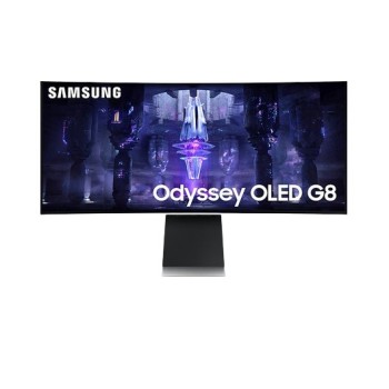 Monitor Gamer Samsung Odyssey G8 - 34" - WQHD - 175Hz - Micro HDMI - Wi-Fi - Curvo - LS34BG850SLXZX