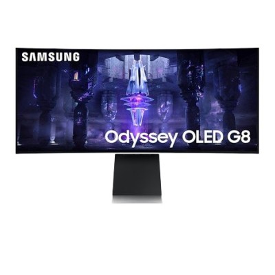 Monitor Gamer Samsung Odyssey G8 - 34" - WQHD - 175Hz - Micro HDMI - Wi-Fi - Curvo - LS34BG850SLXZX