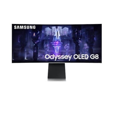 Monitor Gamer Samsung Odyssey G8 - 34" - WQHD - 175Hz - Micro HDMI - Wi-Fi - Curvo - LS34BG850SLXZX