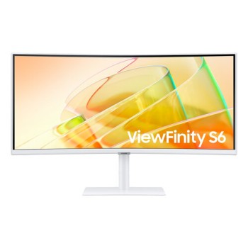 Monitor Samsung ViewFinity S6 S65TC - 34" - Ultra WQHD - HDMI - DisplayPort - Curvo - LS34C650TALXZX