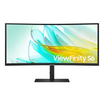 Monitor Samsung ViewFinity S6 - 34" - Ultra Wide QHD - HDMI - DisplayPort - Curvo  - LS34C650UALXZX