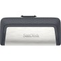 Memoria USB SanDisk Ultra Dual- 128GB - USB-C 3.0 - Plata - SDDDC2-128G-G46