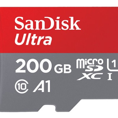 Memoria MicroSDXC SanDisk Ultra - 200GB - Clase 10 - UHS-I - C/Adaptador - SDSQUAR-200G-GN6MA