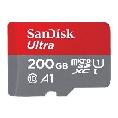 Memoria MicroSDXC SanDisk Ultra - 200GB - Clase 10 - UHS-I - C/Adaptador - SDSQUAR-200G-GN6MA