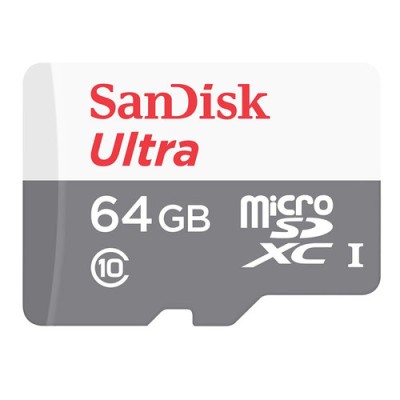 Memoria MicroSDHC SanDisk Ultra - 64GB - Clase 10 - SDSQUNB-064G-GN3MA