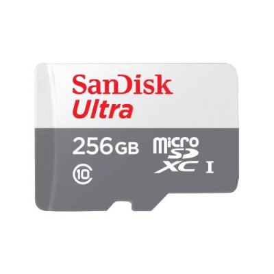 Memoria MicroSDXC SanDisk Ultra - 256GB - Clase 10 - UHS-I - C/Adaptador - SDSQUNR-256G-GN6TA