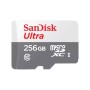 Memoria MicroSDXC SanDisk Ultra - 256GB - Clase 10 - UHS-I - C/Adaptador - SDSQUNR-256G-GN6TA