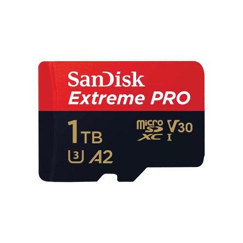 Memoria MicroSDXC SanDisk Extreme Pro 1TB - Velocidad 200MB/s - Clase 10 - Con Adaptador SD - SDSQXCD-1T00-GN6MA