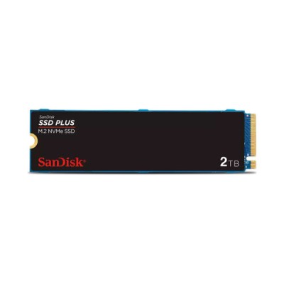 Unidad de Estado Sólido SanDisk SSD Plus - M.2 - 2TB - PCIe Gen 3.0 - SDSSDA3N-2T00-G26