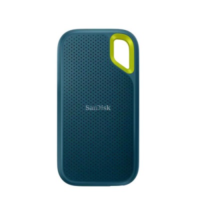 Unidad de Estado Sólido Externo SanDisk Extreme Portable - 2TB - USB 3.0 - Azul con Verde - SDSSDE61-2T00-G25M