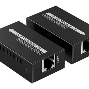 Kit Extensor HDMI SAXXON por Cable Red Cat6/6a - 4K 60M - LKV410P Kit Extensor HDMI SAXXON por Cable Red Cat6/6a - 4K 60M - LKV410P