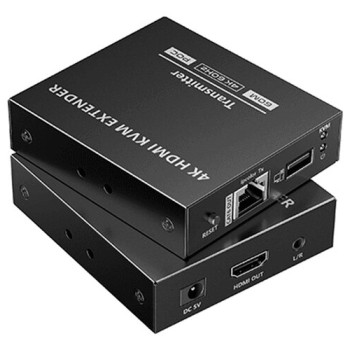 Extensor HDMI SAXXON 4K Ultra HD Hasta 70m con Cable Cat6/6a/7 Modelo LKV565KVM-P