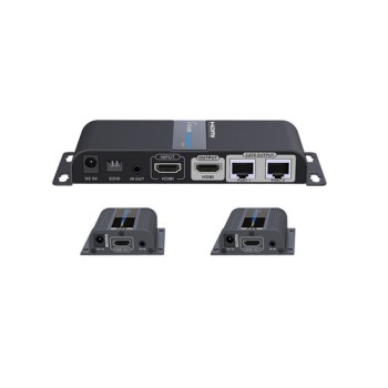 Kit Extensor de Video SAXXON LKV712pro - HDMI por Cable de Red Cat5 - Hasta 40M - FHD  - LKV712PRO