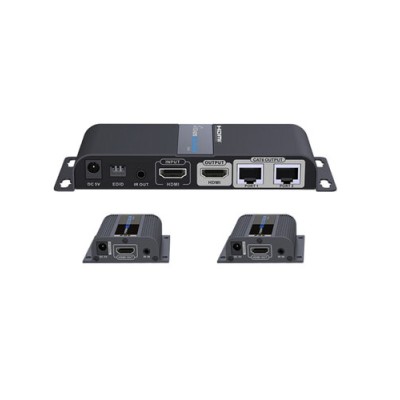 Kit Extensor de Video SAXXON LKV712pro - HDMI por Cable de Red Cat5 - Hasta 40M - FHD  - LKV712PRO