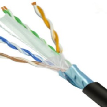 Bobina de Cable SAXXON Cat 6 305M 23 AWG Negro Modelo OFTPCAT6COPEXT