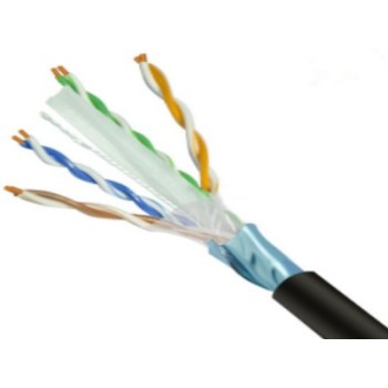 Bobina SAXXON OFTPCAT6COPEXT - Cat 6 - 305M - 23 AWG - Negro - OFTPCAT6COPEXT