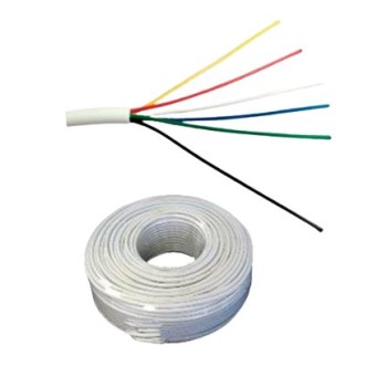 Cable de Alarma SAXXON 22 AWG 100M 6 Conductores Modelo OWAC6100J