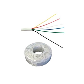 Cable de Alarma SAXXON 22 AWG 100M 6 Conductores Modelo OWAC6100J