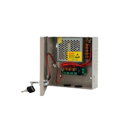 Fuente de Poder Profesional SAXXON 12V 5A 4 Canales con LED Modelo SX-5A-4CH