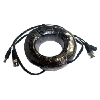 Cable SAXXON WB0130C - 2 x BNC - 2 conectores de energía - WB0130C